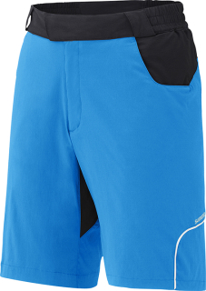 SHIMANO Touring kraťasy bez vložky, lightning modrá, M