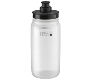 ELITE láhev FLY TEX, 550 ml, průhledná, černé víčko