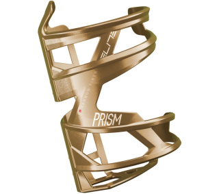 ELITE košík PRISM RIGHT Carbon zlatý metalický/bílý