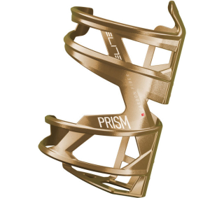 ELITE košík PRISM LEFT Carbon zlatý metalický/bílý