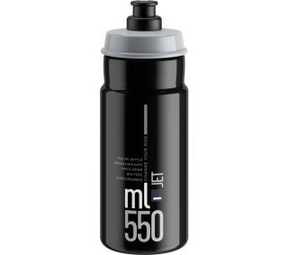 ELITE láhev JET černá/šedé logo, 550 ml