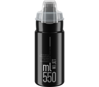 ELITE láhev JET PLUS černá/šedé logo, 550 ml