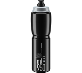 ELITE láhev JET černá/šedé logo, 950 ml
