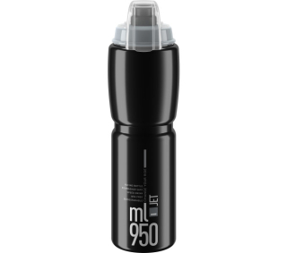 ELITE láhev JET PLUS černá/šedé logo, 950 ml