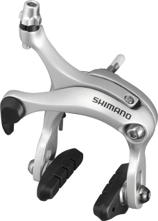 SHIMANO brzda TIAGRA BR-R451 silniční přední výška 57 mm botky R50T2 stříbrná šr:10,5/12,5/18/27mm