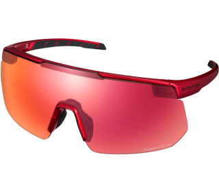 SHIMANO brýle S-PHYRE 2, Ridescape road, metalická červená