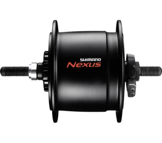 SHIMANO dynamo nába NEXUS DH-C6000-1R 1,5 W pro válečkovou brzdu, 36 děr, černá bal