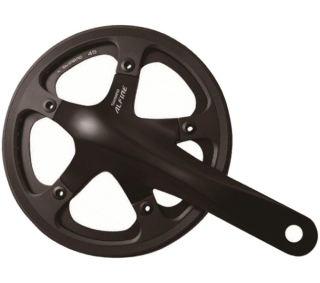 SHIMANO kliky ALFINE FC-S501 integr.klika 1x8 170 mm 39z černé +BB misky + double kryt bal