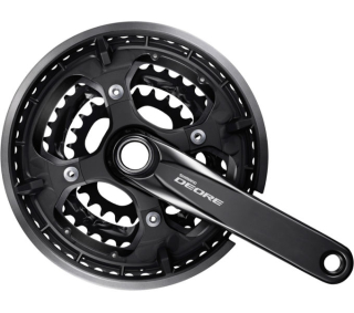 SHIMANO kliky DEORE FC-T6010 integr.klika 3x10 170 mm 48x36x26z černé bez BB misek s krytem bal