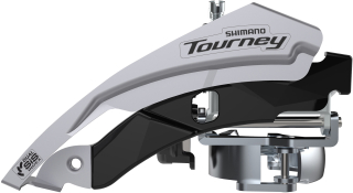SHIMANO přesmykač TOURNEY FD-TY600 pro 3x6/7/8 obj. 34,9/31,8 Top-swing dual pull 18z kapac bal