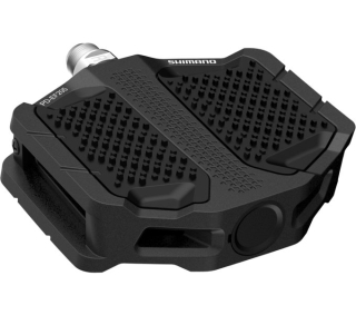 SHIMANO pedály MTB-ostatní PD-EF205 Flat Pedal bez zarážek bez odrazek černá pro E-Bike/Trekking