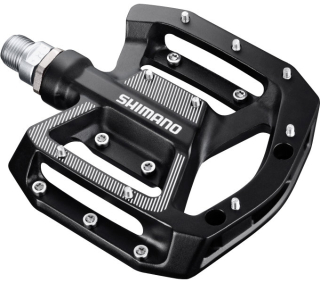 SHIMANO pedály MTB-ostatní PD-GR500 Flat Pedal bez zarážek bez odrazek černá pro BMX/DH
