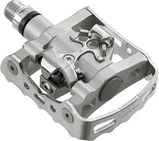 SHIMANO pedály MTB-ostatní PD-M324 SPD zarážky SM-SH56 bez odrazek stříbrná