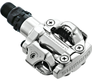 SHIMANO pedály MTB-ostatní PD-M520 SPD zarážky SM-SH51 bez odrazek stříbrná