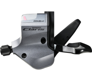 SHIMANO řad páčka CLARIS SL-2400 levá 2 rychl objímka s ukaz lanko 1800 mm