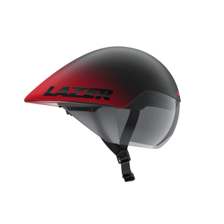 LAZER triatlonová přilba VOLANTE KinetiCore, černá/červená mat, S/52-56 cm