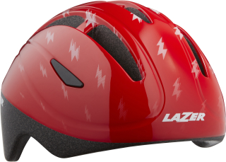 LAZER dětská přilba BOB+, červená s blesky, UNI/46-52 cm