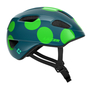 LAZER dětská přilba NUTZ KinetiCore 2.0, zelené puntíky, UNI/50-56 cm