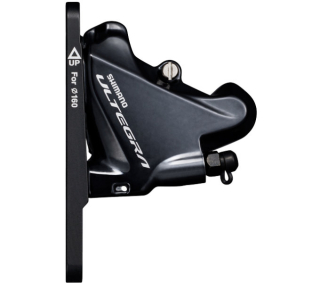 SHIMANO brzda ULTEGRA BR-R8070 kot (hydr) třmen přední flat mount polymer + chladič pro 140 RT