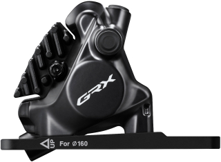 SHIMANO brzda GRX BR-RX820 kot (hydr) třmen přední flat mount polymer + chladič pro 160 RT