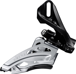SHIMANO přesmykač DEORE FD-M617 MTB pro 2x10 př mont D-typ Side-swing front pull 36/38 z čer