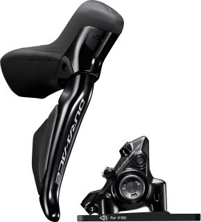 SHIMANO kot brzd-set DURA-ACE BR-R9270+ST-R9270 před/levá J-kit Di2 polymer + chl BH90/100cm pro 160