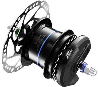 SHIMANO nába ALFINE SG-S7051-8 OLD 135 mm 8 rychl 36 děr kot / CL černá osa 187mm