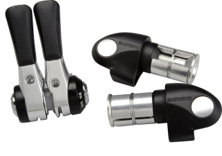 SHIMANO řad páčka DURA-ACE SL-BS79 pár 2/3 rychl x 10 rychl HITECH šedá BAR END typ