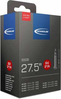 SCHWALBE duše 27.5", 40/62-584, SV 40 mm, EXTRALIGHT, BUTYL, 135 g