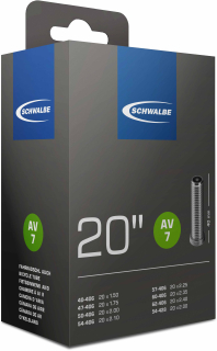SCHWALBE duše 20", 40/62-406, AV 40 mm, STANDARD, BUTYL, 145 g