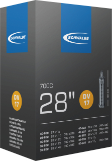 SCHWALBE duše 28", 28/47-622/635, DV 40 mm, STANDARD, BUTYL, 150 g