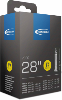 SCHWALBE duše 28", 28/47-622/635, SV 60 mm, STANDARD, BUTYL, 150 g