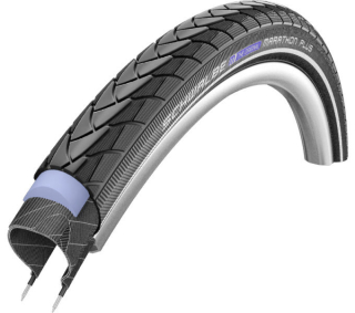 SCHWALBE plášť MARATHON PLUS,35-349,16x1.35,SmartGuard,dušový,drát,480 g,černá/reflexní
