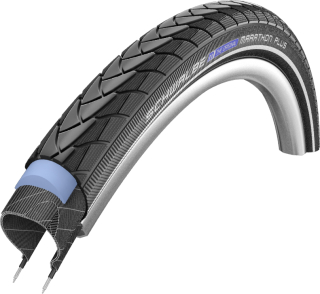 SCHWALBE plášť MARATHON PLUS,40-622,28x1.50,700x38C,SmartGuard,dušový,drát,960 g,černá/reflexní