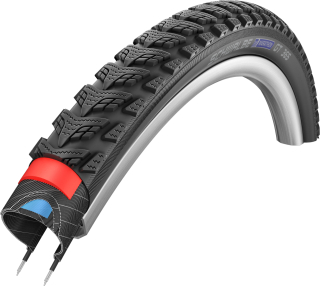 SCHWALBE plášť  MARATHON GT 365,50-559,26x2.00,DualGuard,dušový,drát,990 g,černá/reflexní