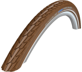 SCHWALBE plášť ROAD CRUISER,42-622,28x1.60,700x40C,K-Guard,dušový,drát,705 g,hnědá/reflexní