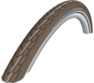 SCHWALBE plášť ROAD CRUISER,42-622,28x1.60,700x40C,K-Guard,dušový,drát,705 g,černá/hnědá/reflexní