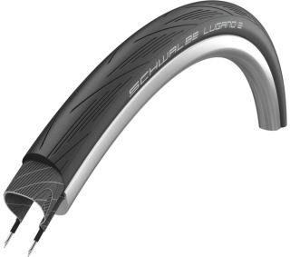 SCHWALBE plášť  LUGANO II ENDURANCE,25-622,700x25C,Reinforced Tread,dušový,drát,490 g,černá