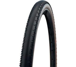 SCHWALBE plášť G-ONE RS,45-622,28x1.70,700x45C,Super Race, V-Guard,TLE,skládací,505 g,černá/hnědá